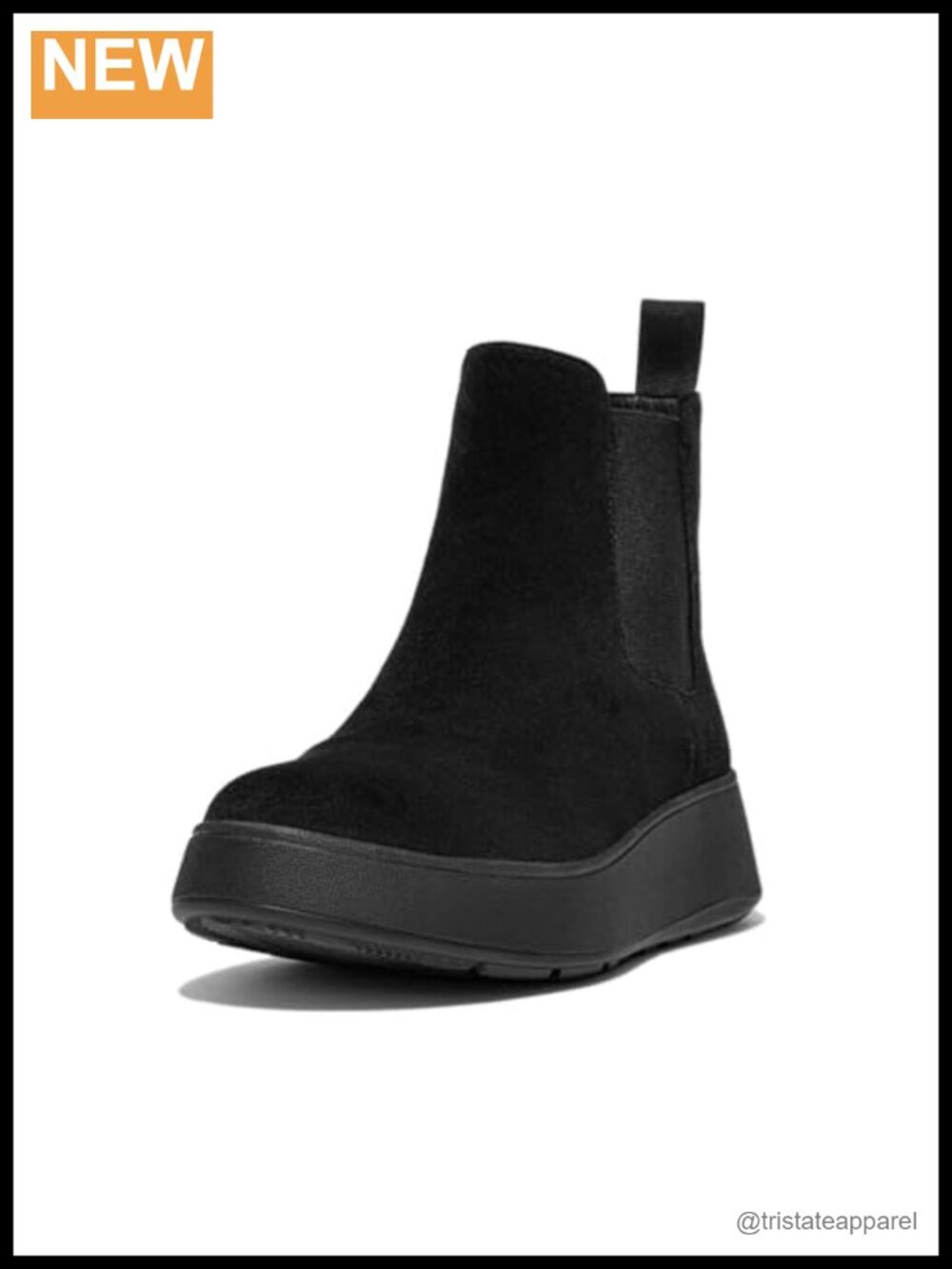 FitFlop Suede Chelsea Boots Women's Pull-On Ankle Booties EVA